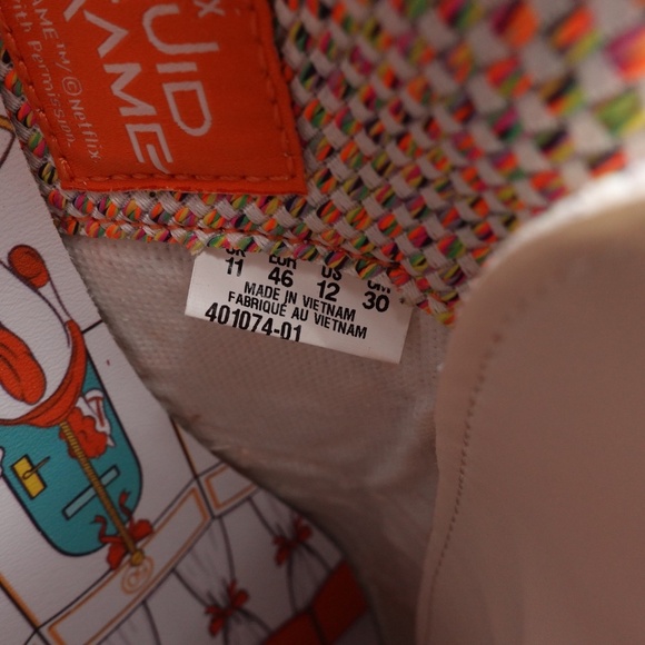 NEW Size 12 Men's PUMA Palermo Squid Game Leather Sneakers 401074-01 Warm White - Picture 2 of 8